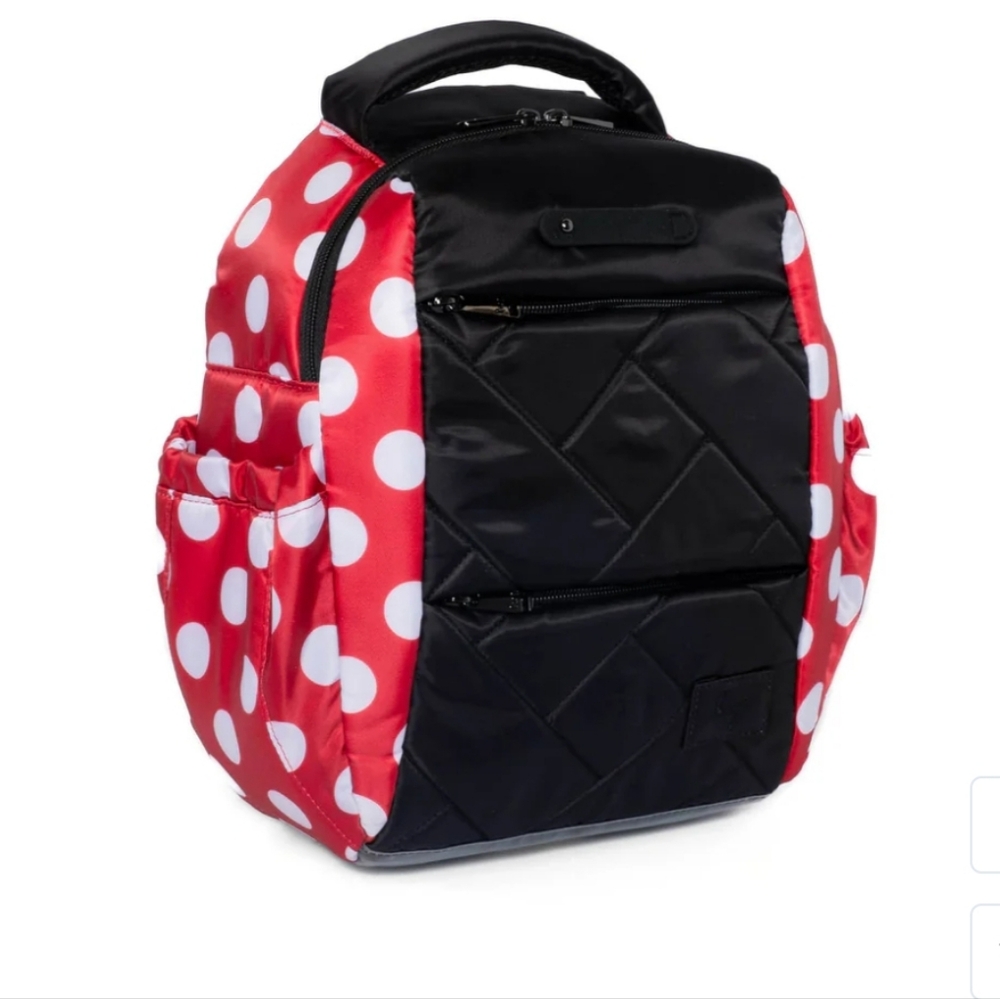 Hopper Shorty Backpack  - Crimson Large Dot - Picture 5 of 8